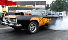 Cuda 1968 Burnout